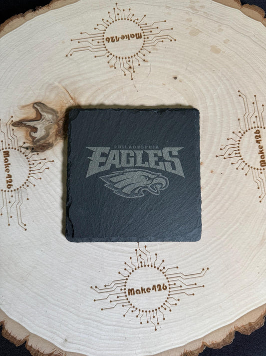 Philly Eagles slate coasters