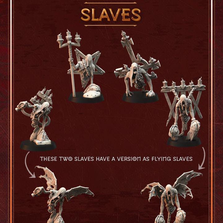 Trench Crusade - Candles of Heresy Slaves - Black Grail Grail Thralls proxy.