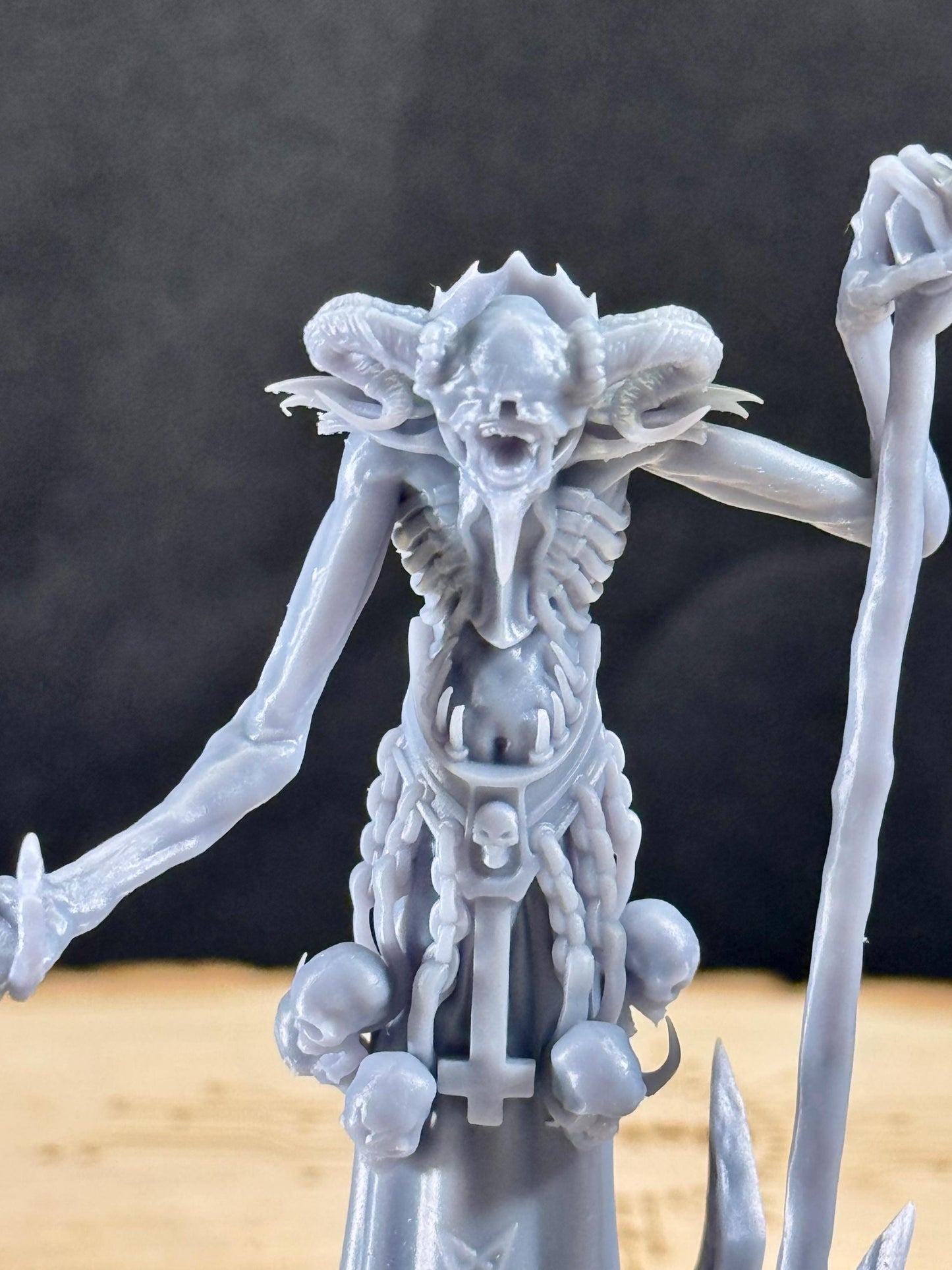 Trench Crusade Necromancer Miniature: Candles of Heresy, Lord of Tumours Proxy