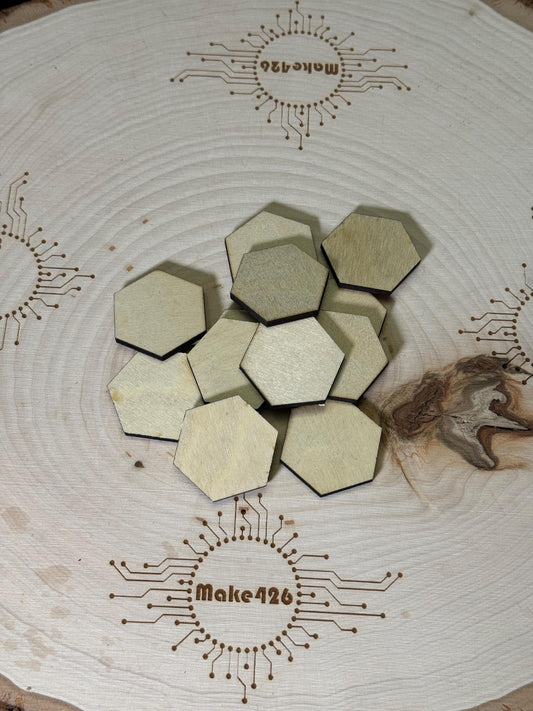 30 mm Hex (hexagon) base - birch not MDF
