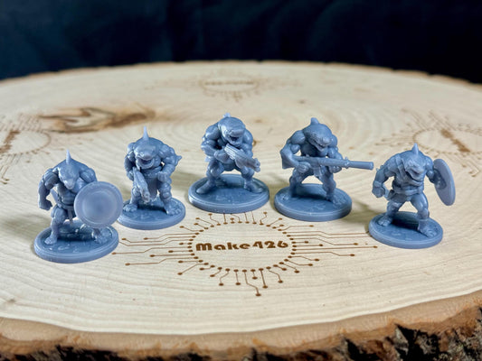 ACTION HERO SHARKS. 32 mm scale miniatures