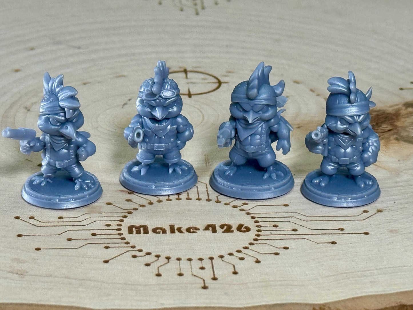 Warfare Chickens. 32 mm scale miniatures