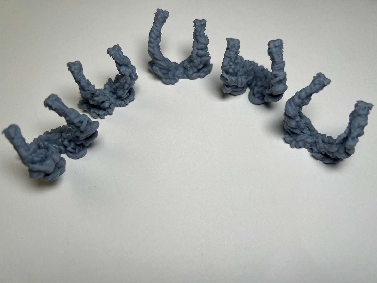 Jet pack smoke trails.