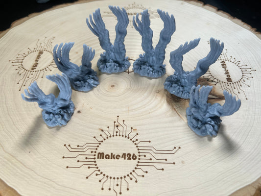 Space Nun Jet pack smoke trails/flight stands. Z class version