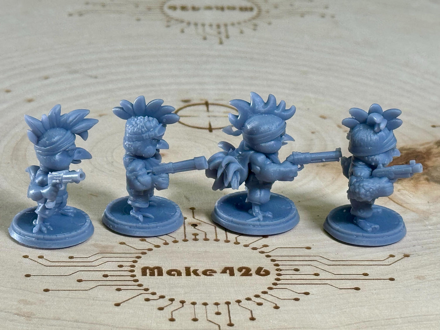 Warfare Chickens. 32 mm scale miniatures