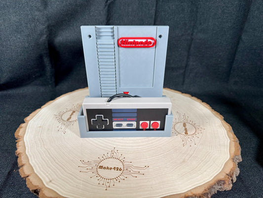 NES controller wall mount. Retro gaming organization.